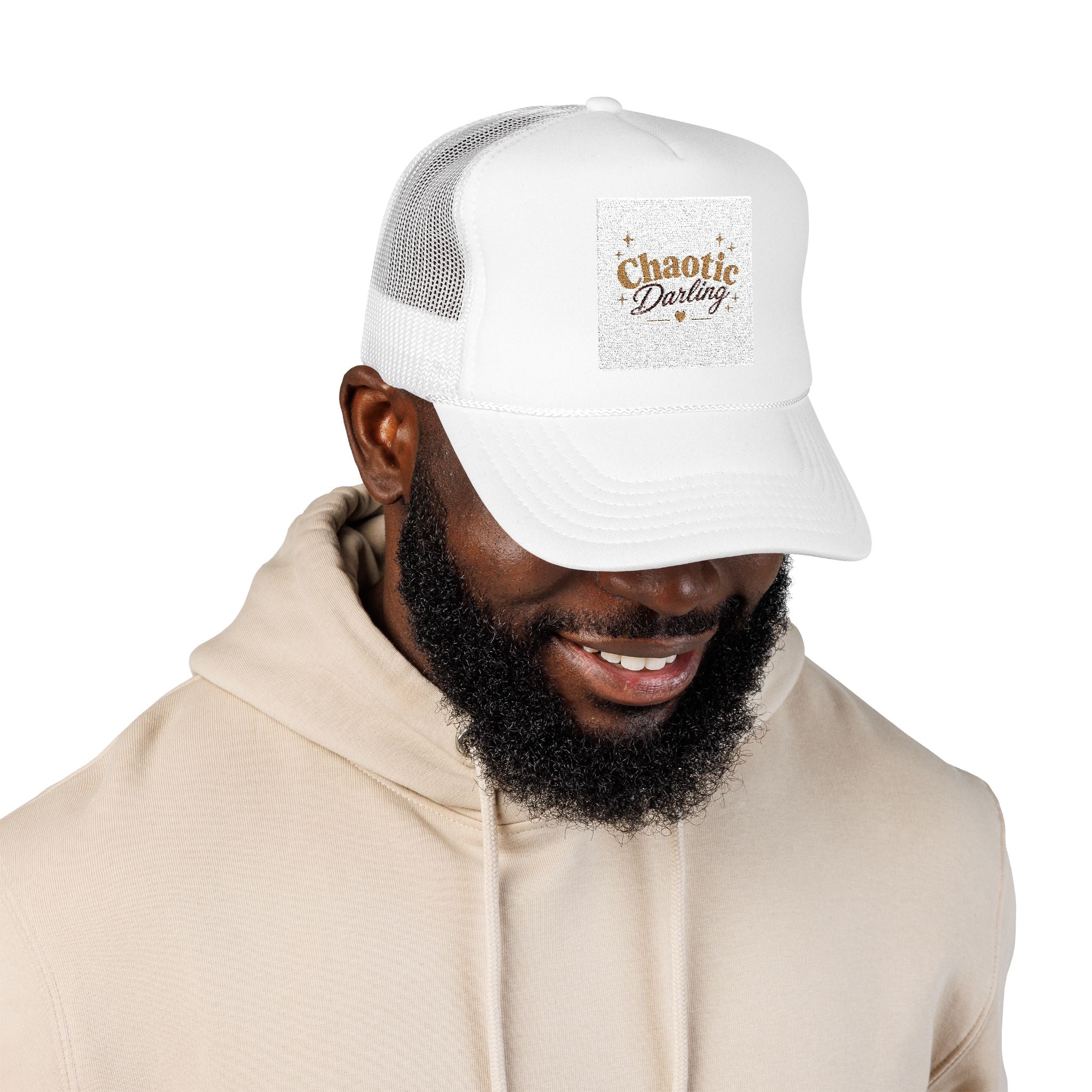 Chronic Darling Trucker Hat - Vintage Script Mesh Foam Cap