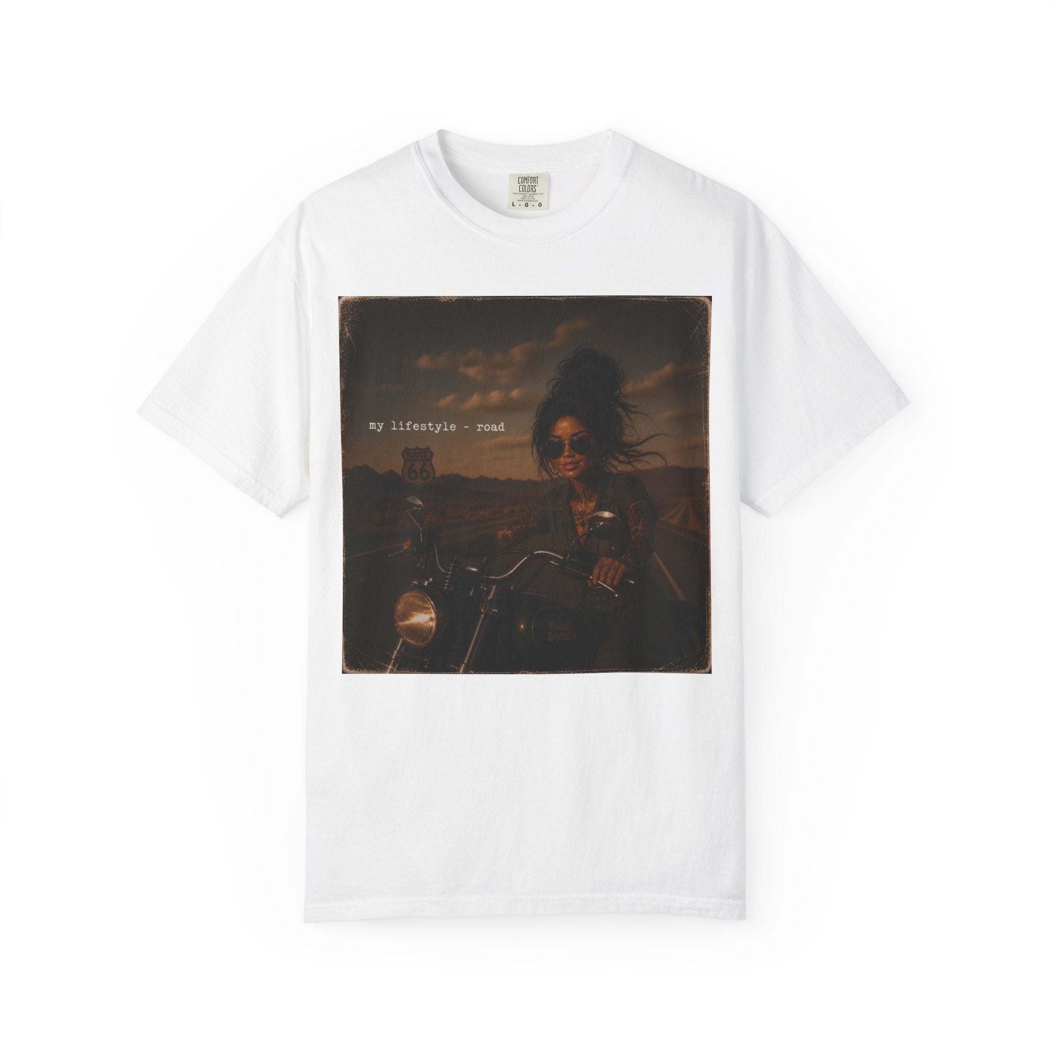 T-Shirt — Vintage Motorcycle Photo Tee (My Lifestyle, Main)