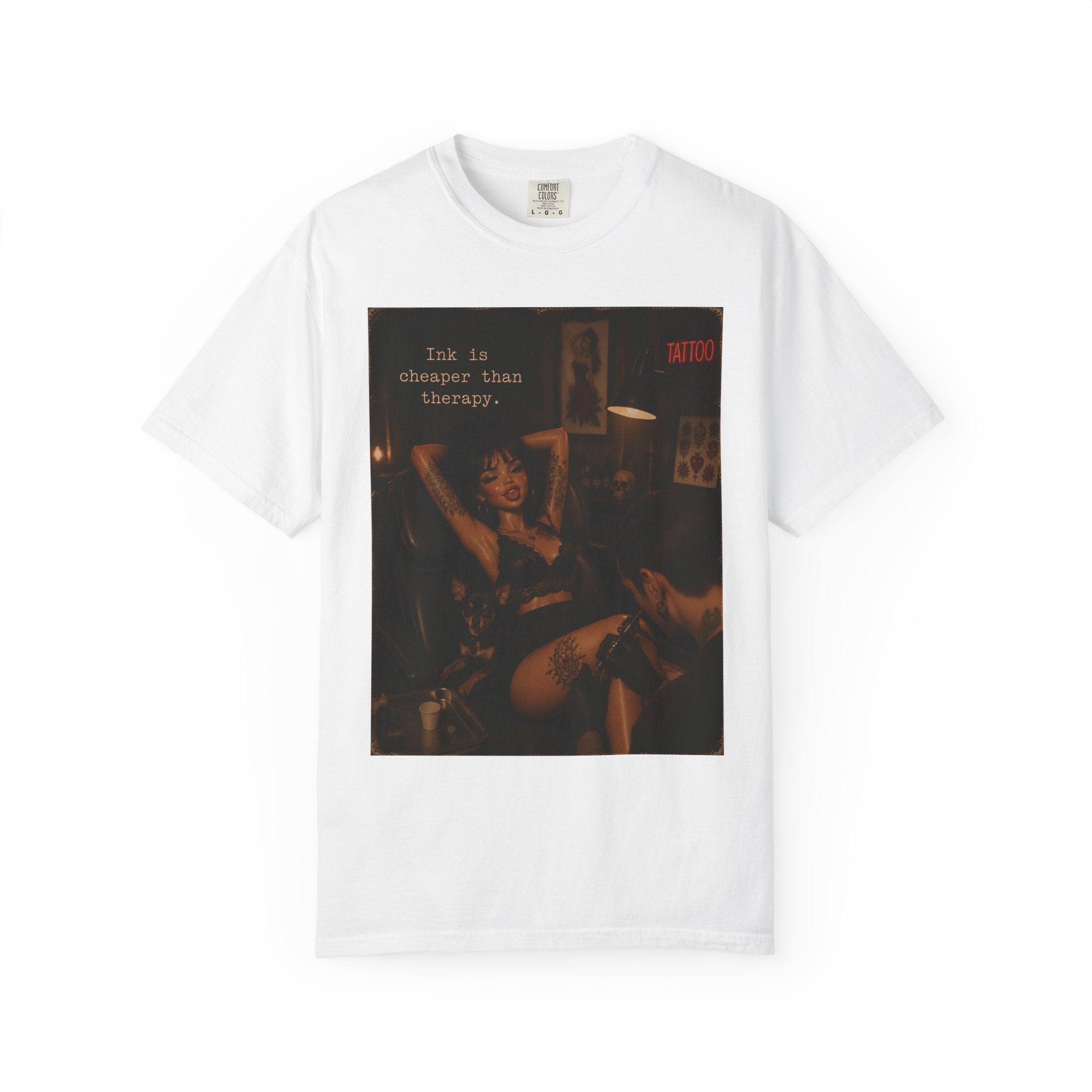 Vintage Pinup Photo T-Shirt — 'I'm A Messier Than Younger' Graphic Tee
