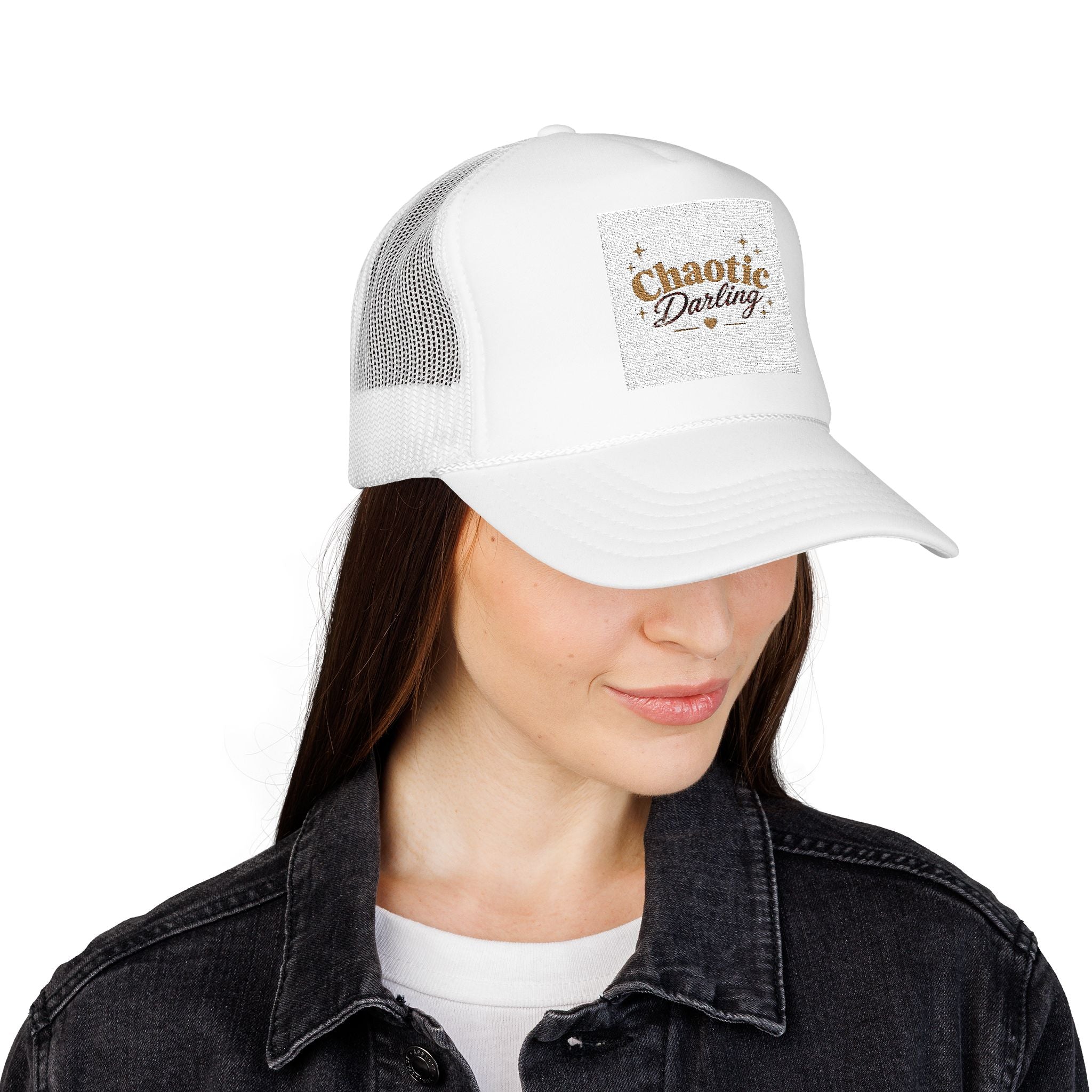 Chronic Darling Trucker Hat - Vintage Script Mesh Foam Cap