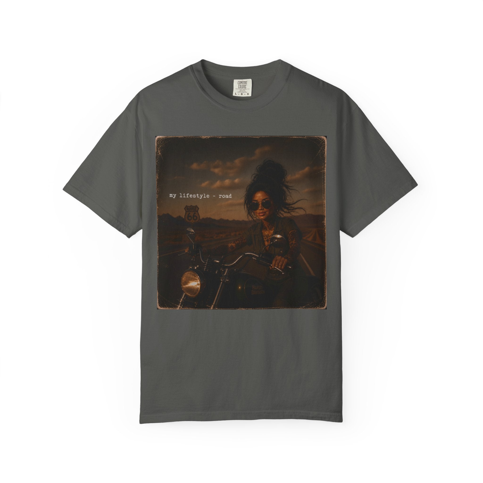 T-Shirt — Vintage Motorcycle Photo Tee (My Lifestyle, Main)
